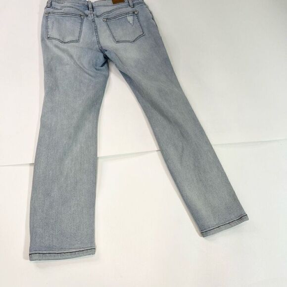 Judy Blue Jeans Womens 28 Light Wash Boyfriend Fit Distressed Pants Denim - Picture 12 of 12